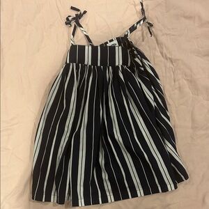 Old Navy Navy and White Striped Dress